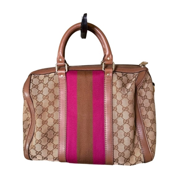 Gucci Joy GG Medium Boston Canvas Bag - Picture 2 of 9